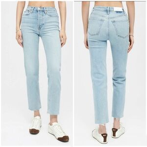 Re/Done Comfort Stretch High-Rise Stove Pipe Jeans [29 tag 094]